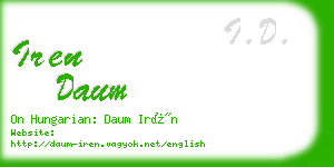 iren daum business card